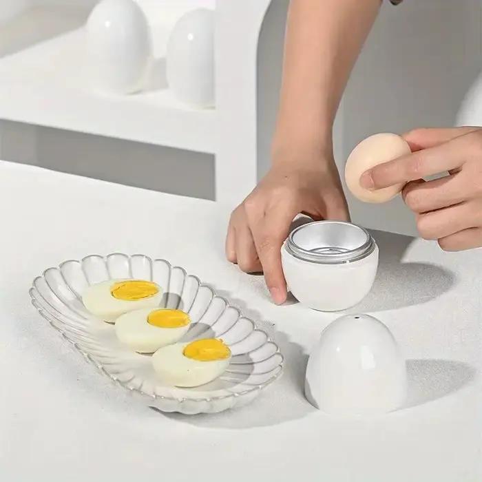 Cuiseur à vapeur pour œufs au micro-ondes, capacité de 1/4 œufs, facile et rapide, 5 Minutes, dur ou doux, outils de cuisine bouilli
