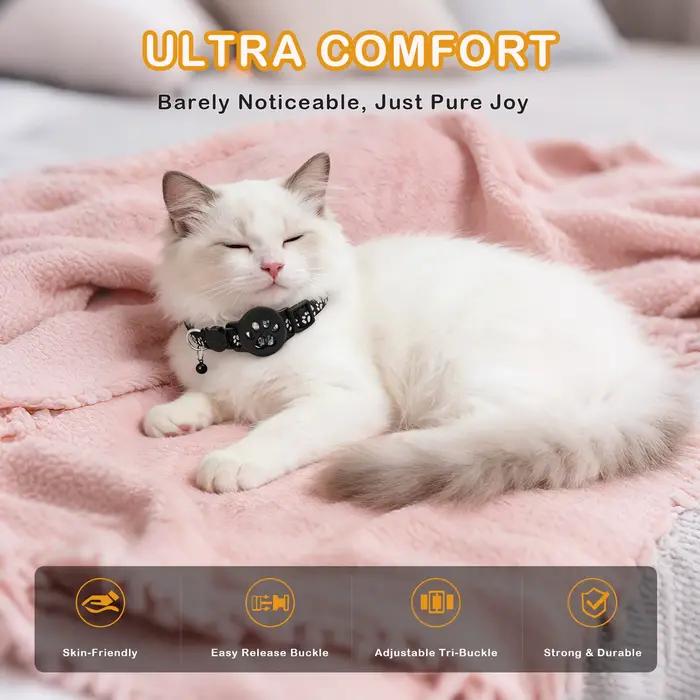2 types de traceurs GPS multifonctionnels pour animaux de compagnie, traceurs GPS pour chats, collier GPS pour chatons, accessoires pour animaux de compagnie, compatibles iOS