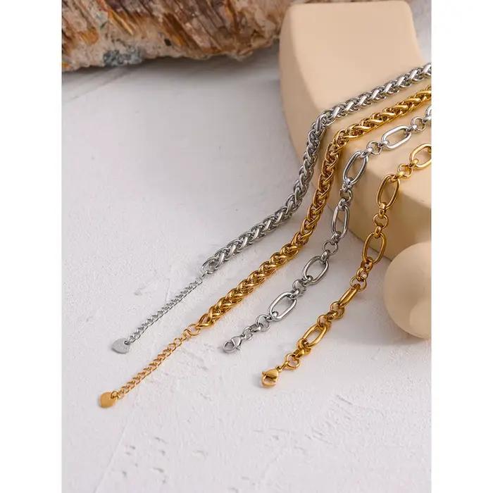 Yhpup – collier chaîne en acier inoxydable 316L