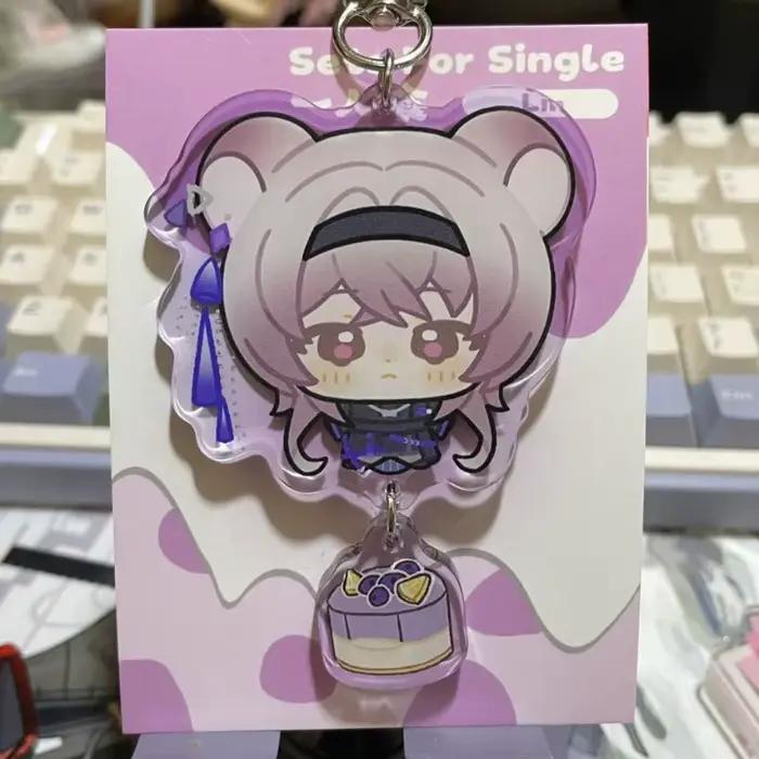 Porte-clés créatif en acrylique Arknights Nightingale Skadi Amiya SilverAsh, pendentif pour sac à dos d'étudiant, décoration exquise