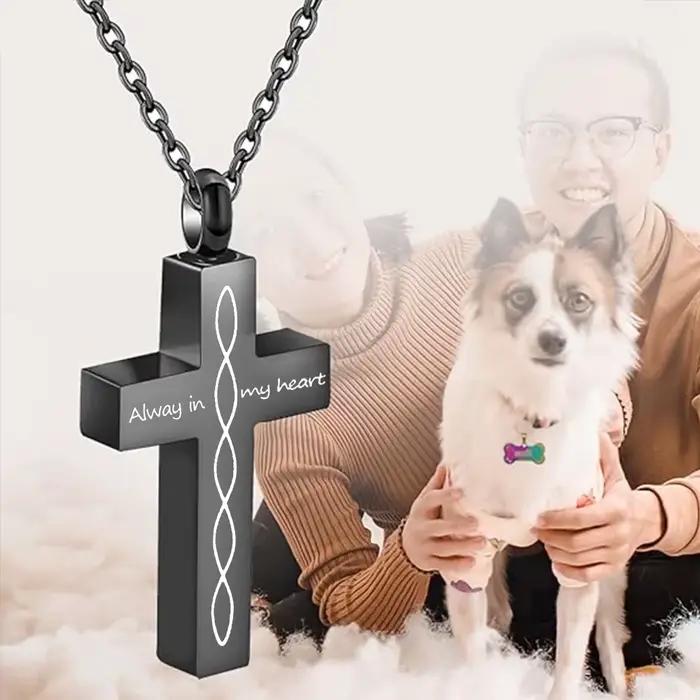 Colliers d'urne pour cendres, pendentif d'urnes commémoratives en acier inoxydable, cercle de vie, bijoux de crémation d'éternité pour cendres