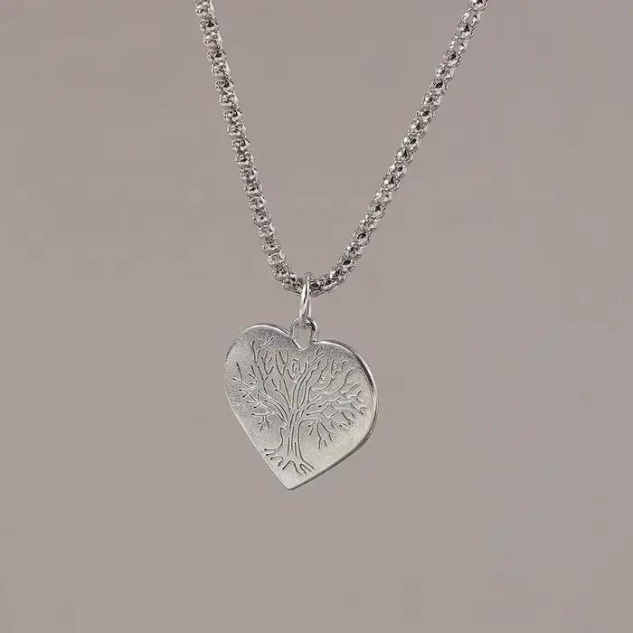 Aihua gothique amour coeur collier pour hommes femmes longue chaîne personnalité Grunge Hip Hop Punk collier bijoux