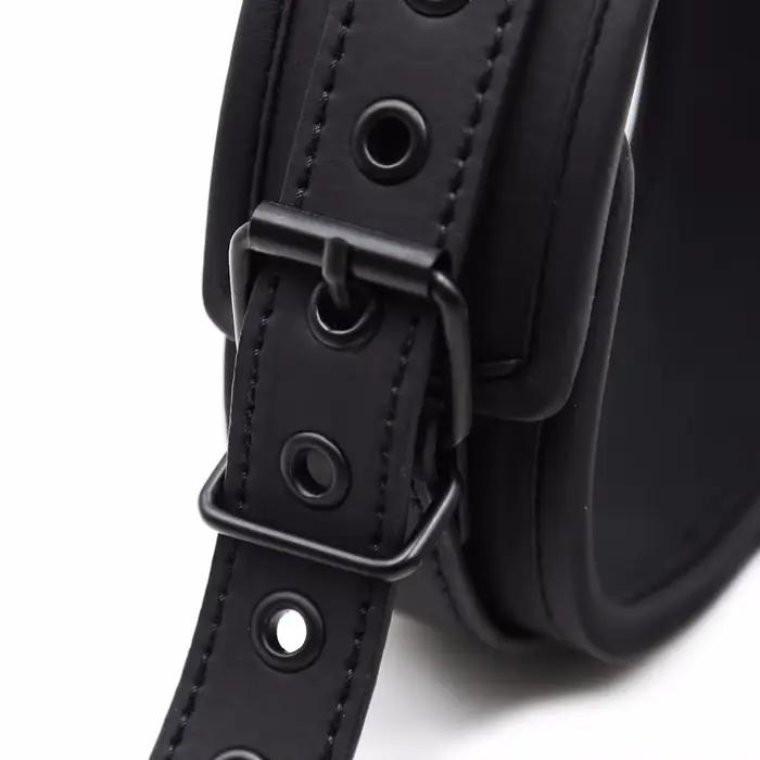 Thierry – ensemble de poignets, manchettes et col de cou en cuir PU, produits SM, jouets sexuels de Bondage BDSM, accessoires de Cosplay