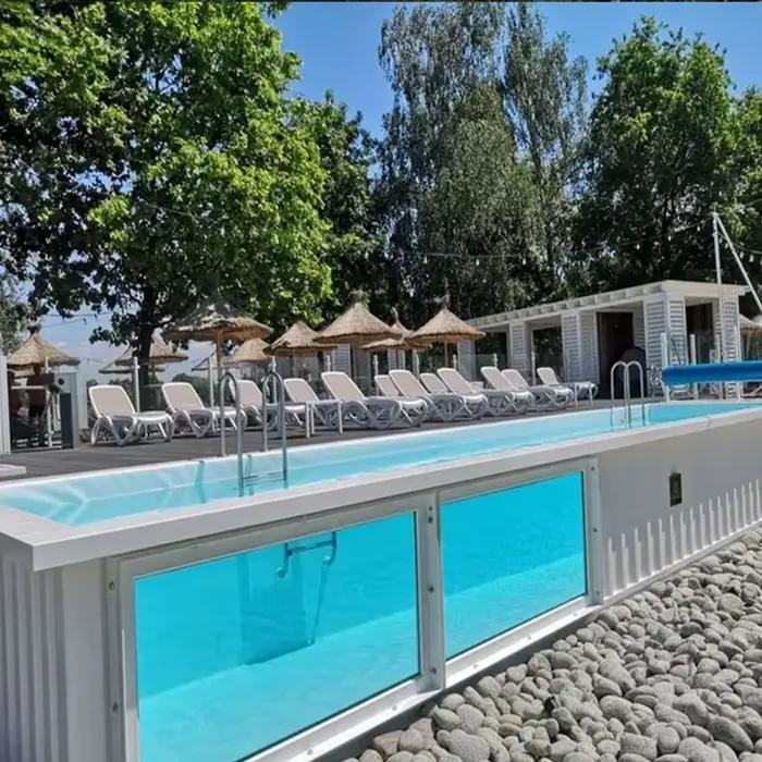 Piscine haute Performance moderne grande piscine fonction de Massage fibre de verre hors sol piscine extérieure pour les États-Unis