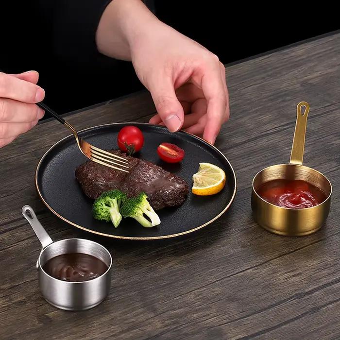 Pot à lait en acier inoxydable, casserole antiadhésive, petite poêle, Mini Pots avec poignée pour réchauffer le lait, cuisson des nouilles de bouillie