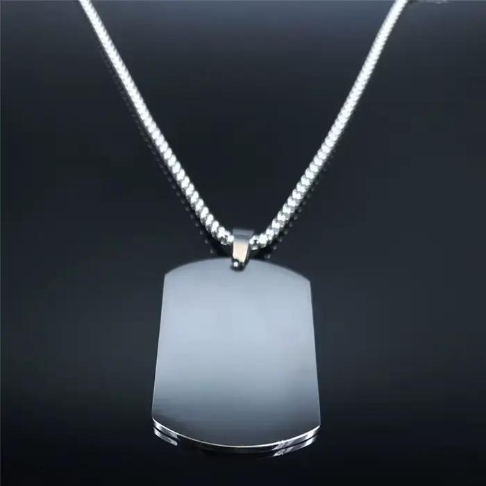 Collier « PARA MI HIJO » pour homme et garçon, en acier inoxydable couleur argent, pour mon fils, chaîne de collier, bijoux, cadeau pour homme N3305S01