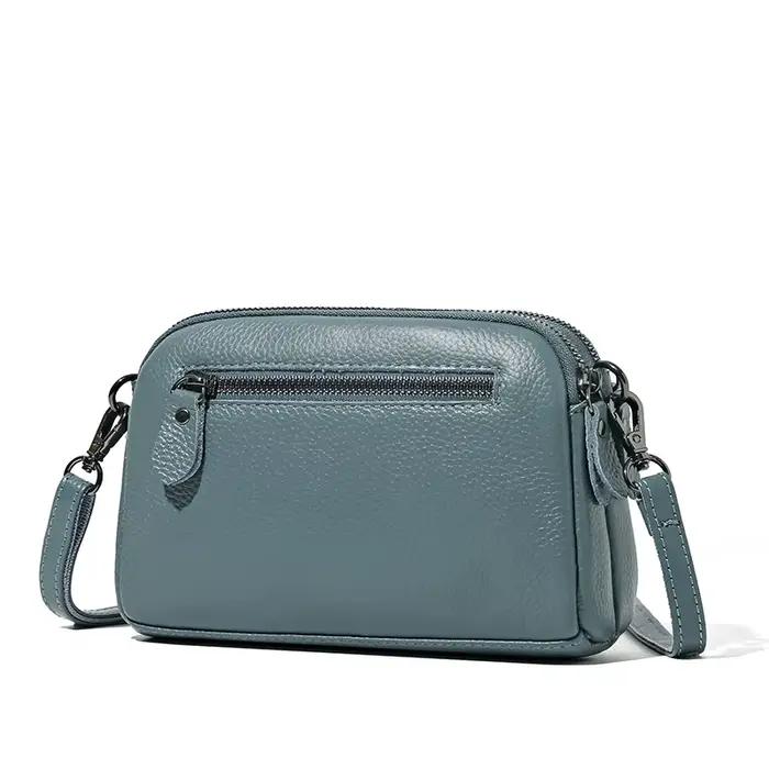 Sac à main de luxe en cuir véritable pour femmes, pochette pour téléphone, à bandoulière, 2022