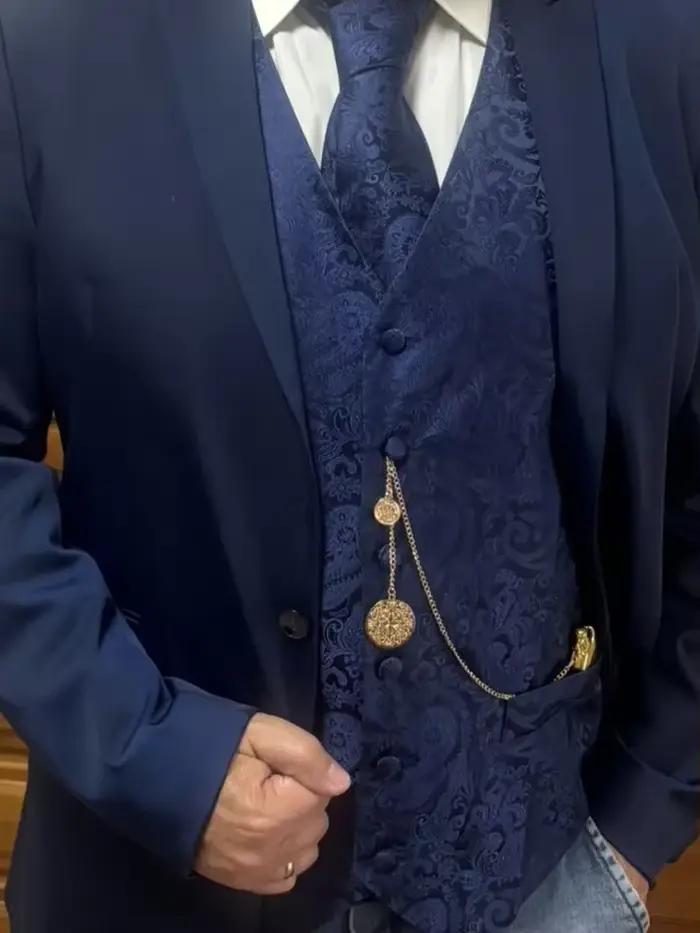 Épingles de chaîne à cravate à pampilles pour hommes, broches de col de costume de couleur or/argent, accessoires de bijoux décontractés de luxe pour mariage et affaires