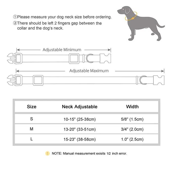 Collier pour chien personnalisé en cuir PU colliers pour chiens collier pour animaux de compagnie personnalisé réglable pour petits, moyens et grands chiens bouledogue carlin rose