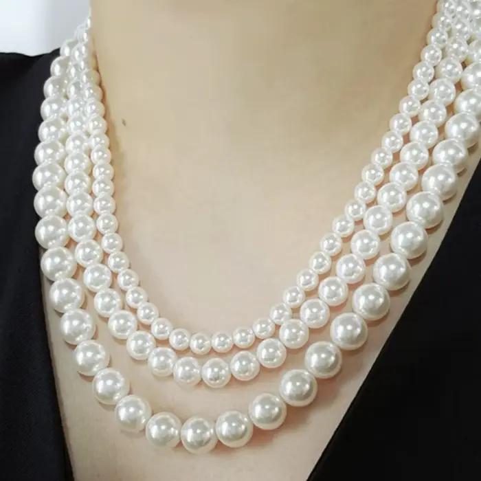 Collier de perles d'eau douce 8mm 10mm 12mm