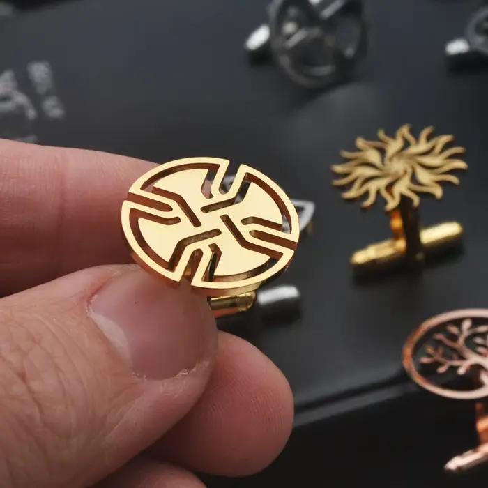 Boutons de manchette personnalisés spéciaux 2025, vos boutons de manchette à motifs, boutons de manchette avec logo de l'entreprise, production de boutons de manchette, boutons de manchette de taille