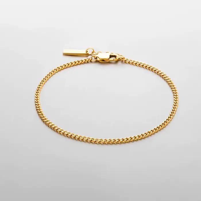 ELANDIS – Bracelet à pendentif carré pour hommes, bijoux personnalisés réglables, tendance, cent avec accessoires simples, vente en gros, nouvelle collection
