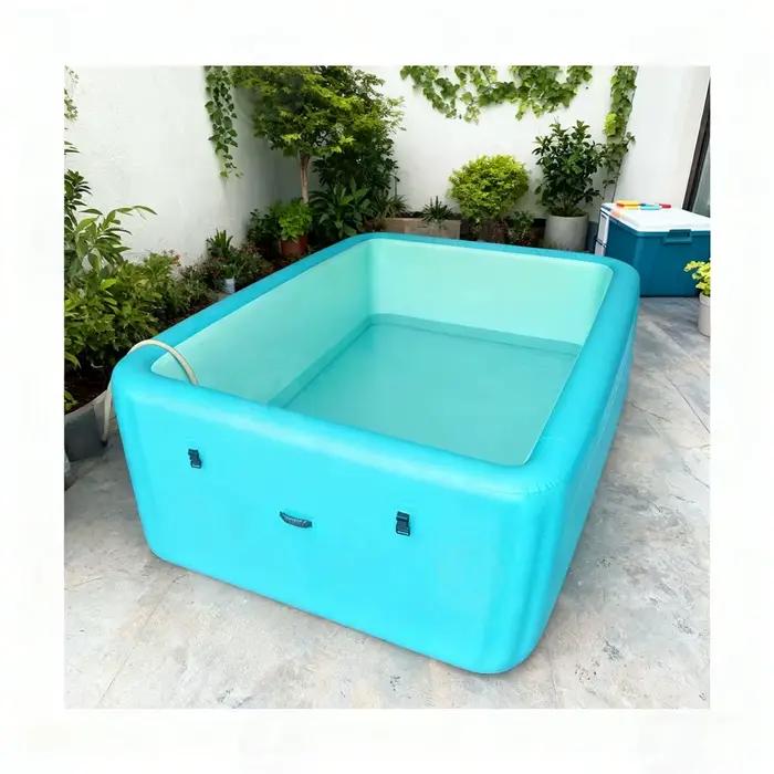 Piscines gonflables, piscine hors sol gonflable carrée, pour utilisation en extérieur dans la cour.
