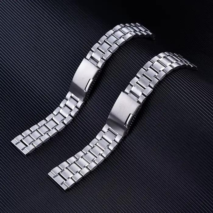 Bracelet de montre en acier inoxydable pour hommes et femmes, étanche, à dégagement rapide, 14/16/18/19/20/21/22/23/24mm, bracelets métalliques