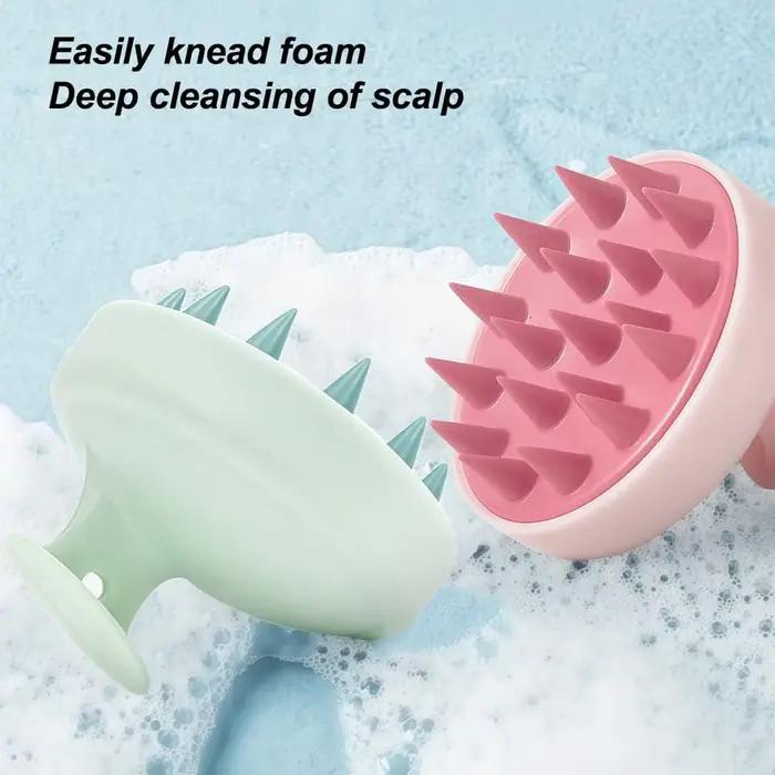 Brosse de massage du cuir chevelu en silicone souple, brosse de massage et de nettoyage du cuir chevelu, brosse exfoliante du cuir chevelu, outil pour éliminer les pellicules