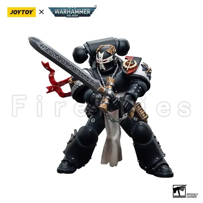 JOYTOY – figurine d'action 40K, Champion des templiers noirs de l'empereur, la vengeance de Bayard, Version réédition, modèle animé, jouet, 1/18