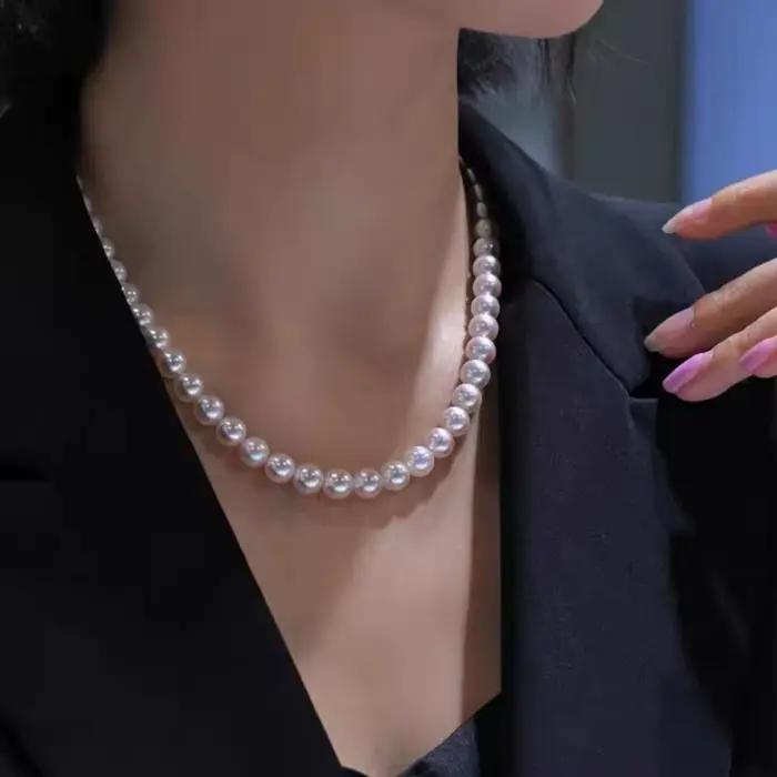 Collier de perles d'eau douce 8mm 10mm 12mm