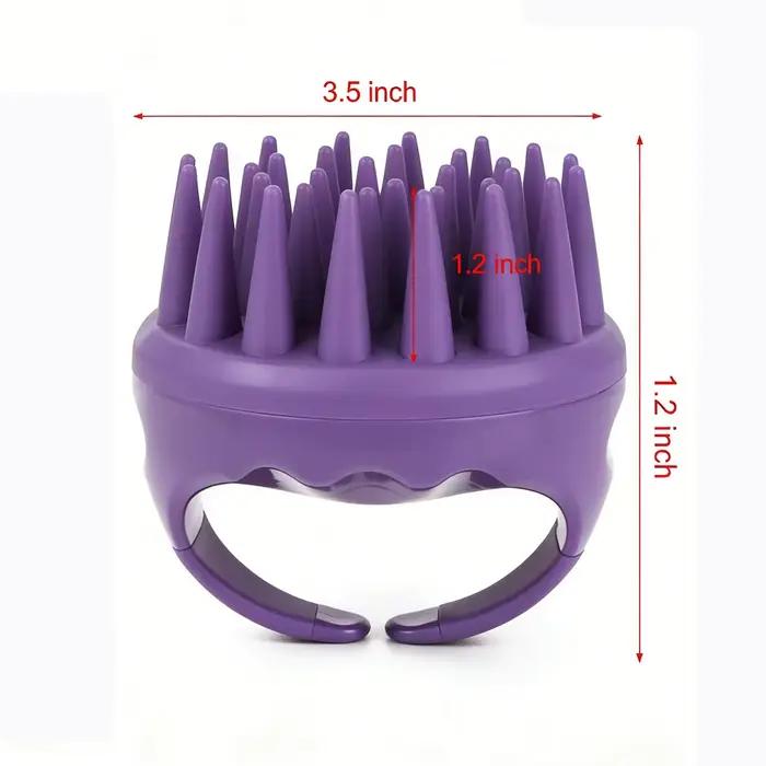 Brosse à shampoing pour épurateur de cuir chevelu avec poils extra longs, brosse de massage du cuir chevelu pour la croissance des cheveux et l'élimination des pellicules