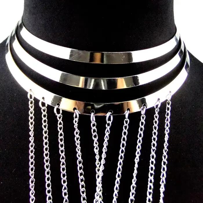 Collier d'Anneau de Fer Unique Élégant et Audacieux pour Hommes et Femmes Occasions Spéciales