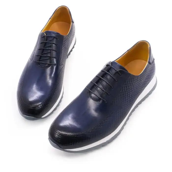 Chaussures en cuir à lacets pour hommes, haute qualité, décontracté, mode, confortable, fête, banquet, mariage