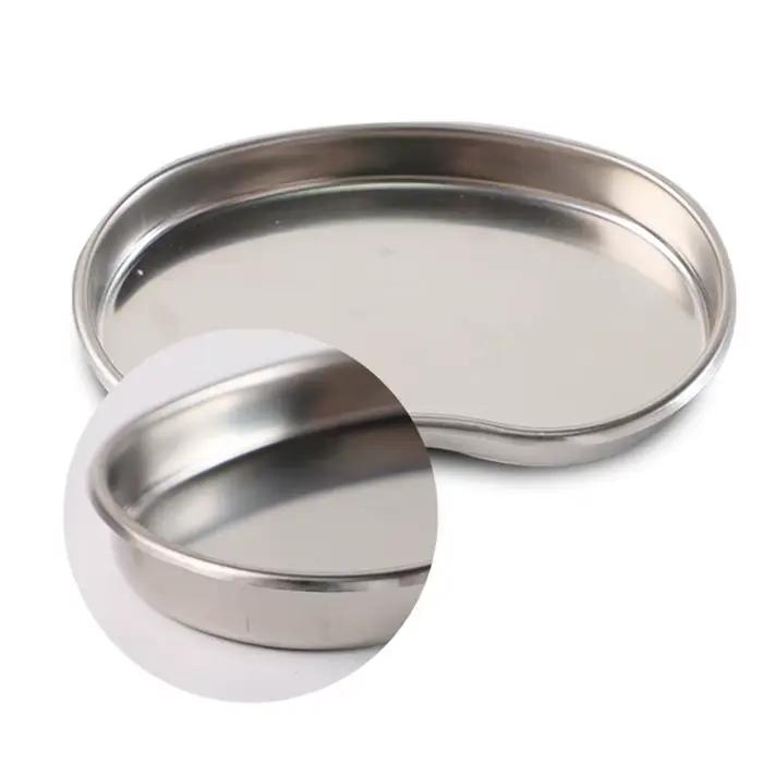 Plateau coudé en acier inoxydable, plateau de désinfection, plateau de taille, plateau de fonctionnement, prévention de l'iode, grand, moyen, petit métal