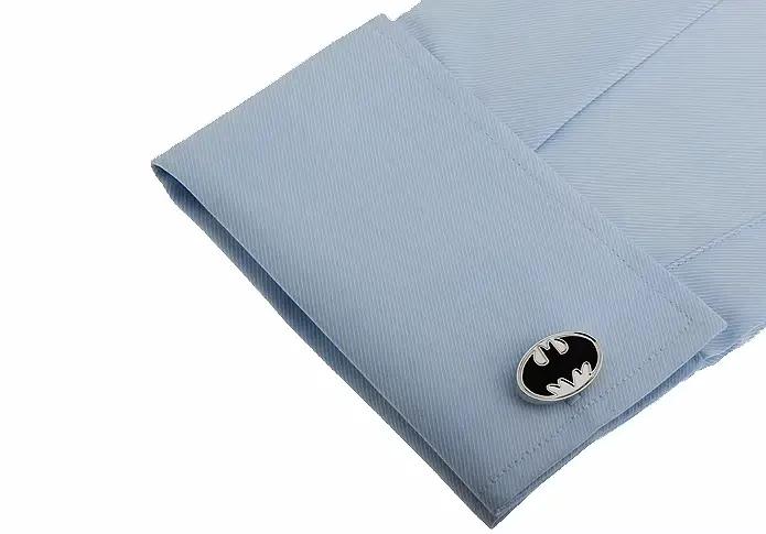 Boutons de manchette chauve-souris Design super-héros pour hommes