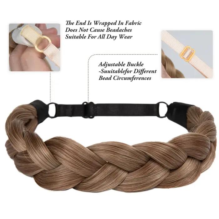 SARLA synthétique queue de poisson tresses bandeau cheveux avec ceinture réglable tressé bandeau Style bohème femmes coiffure postiches