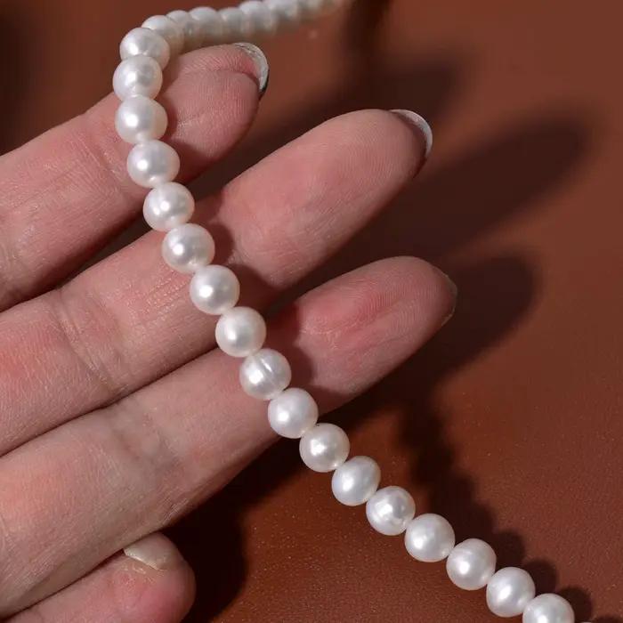Perles d'eau douce naturelles en vrac de 5-6 mm