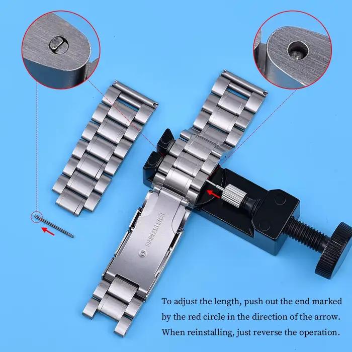 Bracelet de montre en acier inoxydable pour hommes et femmes, étanche, à dégagement rapide, 14/16/18/19/20/21/22/23/24mm, bracelets métalliques