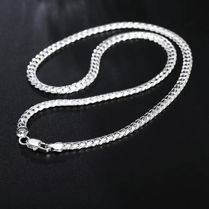 URMYLADY 20-60 cm 925 en argent sterling marque de luxe design noble collier chaîne pour femme hommes mode mariage fiançailles bijoux
