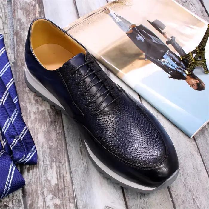 Chaussures en cuir à lacets pour hommes, haute qualité, décontracté, mode, confortable, fête, banquet, mariage