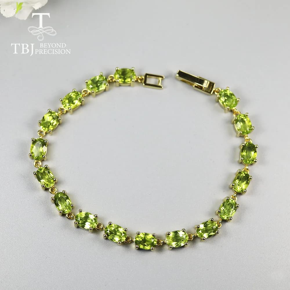 Bracelet en pierres précieuses, argent sterling 925, bijoux fins pour femmes, joli cadeau