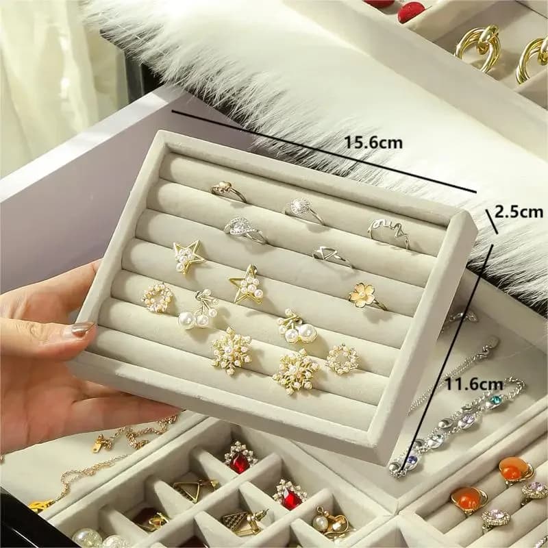 Boîte de rangement de bijoux, boîte à outils, collier, bague, boucles d'oreilles, boîte de rangement