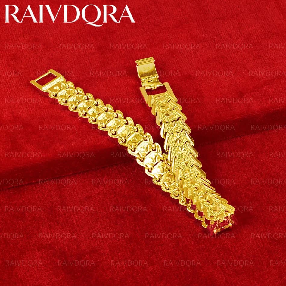 Bracelet chaîne géométrique plaqué or 18 carats pour hommes et femmes, bijoux tendance, simple, classique, élégant, cadeau d'anniversaire, fête