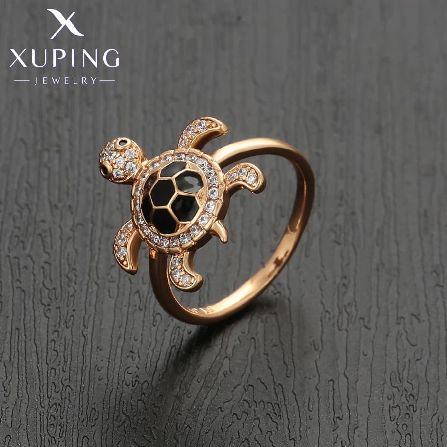 Bague Xuping Bijoux Tendance Élégante Nouvelle Arrivée Motif Animal Plaqué Or pour Cadeau de Fête X001215269