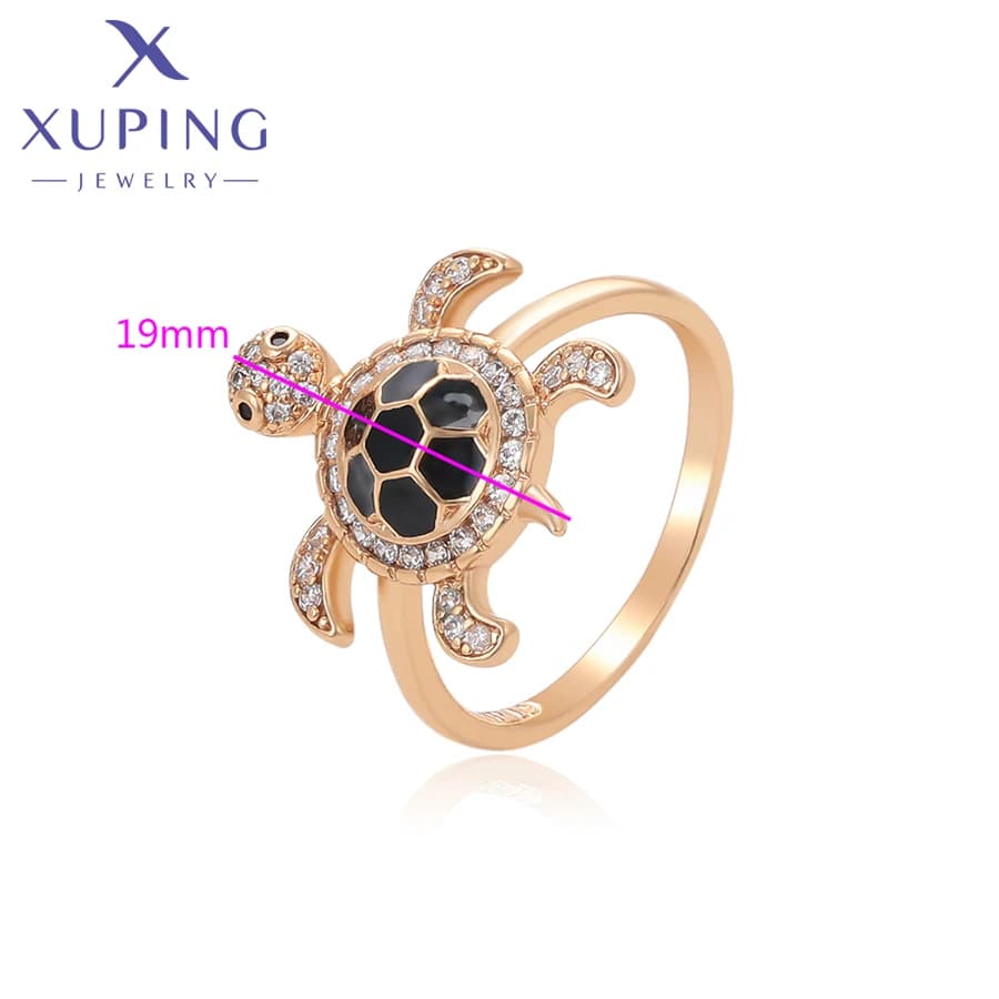 Bague Xuping Bijoux Tendance Élégante Nouvelle Arrivée Motif Animal Plaqué Or pour Cadeau de Fête X001215269